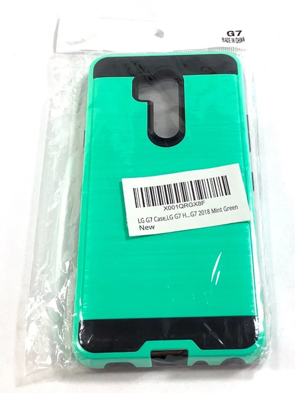 NEW LG G7 Rugged Case Heavy Duty Armor Phone Cover Mint Green Black Clear Screen